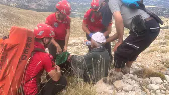Kaş’ta kaybolan yaşlı adam dağ eteklerinde sağ bulundu