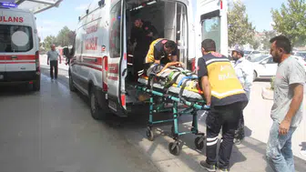 Beyşehir'de iskeleden düşen işçi yaralandı