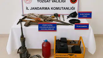 Yozgat'ta define avcılarına jandarma baskını