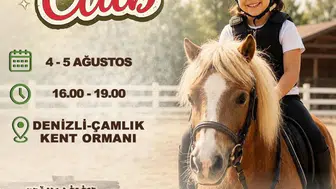 Denizlili çocuklar atlarla buluşuyor