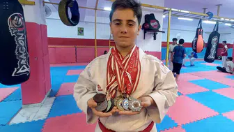 Hataylı genç karateci dünya şampiyonluğu için mindere çıkıyor