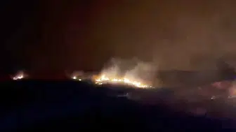 Elazığ Palu kırsalında gece başlayan yangın söndürüldü