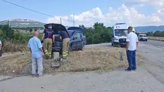Safranbolu yolunda iki kaza birden