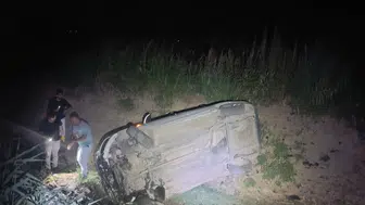 Turgutlu'da polis kovalamacası su kanalında bitti 3 yaralı