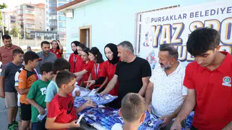 Pursaklar’da çocuklar yazı sporla değerlendiriyor