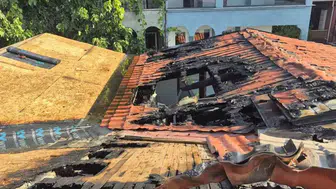 Kocaeli'de çatı tadilatı faciaya dönüyordu