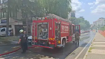 Maltepe’de seyir halindeki elektrikli otomobil küle döndü