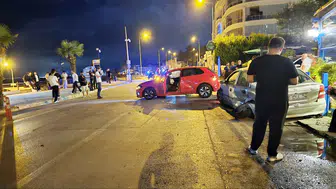 Mudanya'da korkutan kaza Direksiyon hakimiyeti kayboldu, 4 yaralı