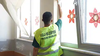 Tuzla'da okullar yeni eğitim yılına pırıl pırıl giriyor