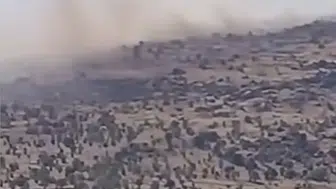 Korgun'daki anız yangını ekiplerin müdahalesiyle söndürüldü