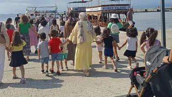 Sinop’ta miniklere unutulmaz deniz keyfi
