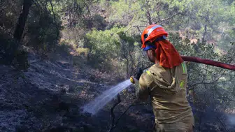 Aydın Çine’de orman yangınıyla mücadelede 78 saat geride kaldı