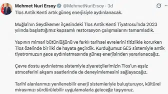 Tlos Antik Tiyatrosu artık güneşten beslenecek