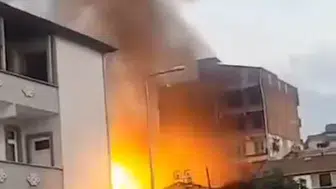 Samsun Tekkeköy'de depoda korkutan yangın