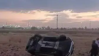 Talaytepe'de kontrolden çıkan araç takla attı, yaralı hastanede