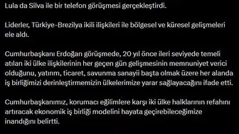 Erdoğan'dan Lula'ya korumacılık mesajı Ticaret ortak modelle büyüsün