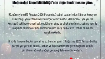 İstanbul’da yarın fırtına alarmı Çatı uçmalarına karşı dikkatli olun