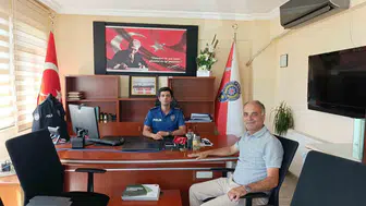 Selendi'nin Emniyet Amirine Başkomiser Rütbesi