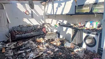 Eskişehir’de bir ev yangınla tamamen yok oldu
