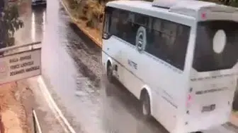 Muğla’daki otobüs kazasının güvenlik kamerası görüntüleri yansıdı