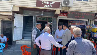 Mazıdağı Kaymakamı Özer saha mesaisini esnafla sürdürüyor