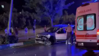 Osmaniye’de gece vakti üç araç birbirine girdi