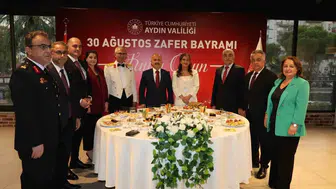 Aydın'da 30 Ağustos coşkusu resepsiyonla taçlandı