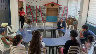 Çocuklar Aydın'daki kütüphanede gizemli bir maceraya çıktı