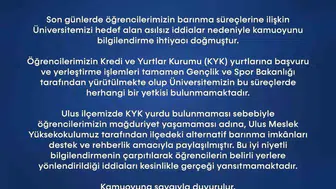 Bartın Üniversitesi'nden barınma iddialarına sert yanıt: Gerçek dışı