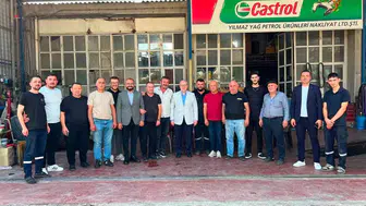 Bilecik'te sanayi esnafının sabah mesaisi AK Parti heyetiyle başladı