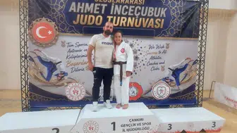Kırklareli'nin genç judocusu Çankırı'da kürsüye çıktı