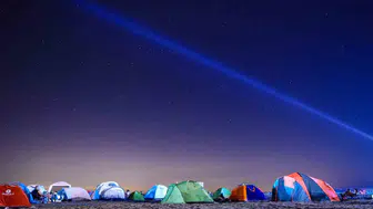 Karacabey sahili meteor yağmurunu izlemek için hazırlanıyor