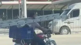 Osmaniye trafiğinde pes dedirten merdivenli yolculuk