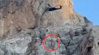 Aladağlar'da mahsur kalan İngiliz dağcıyı askeri helikopter kurtardı