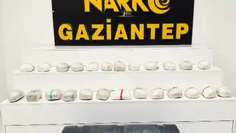 Gaziantep'te tırlara gizlenmiş 24 kilo uyuşturucu bulundu