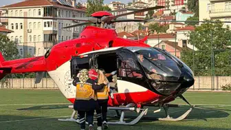 Kastamonu'da yanan bebek için gökyüzü seferber oldu