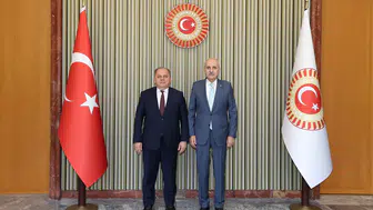 Numan Kurtulmuş ve Ömer Kerkez Meclis'te bir araya geldi