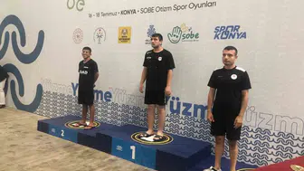 Aydınlı özel sporcular Konya’da kürsüye çıktı
