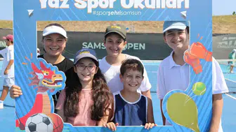 Samsunlu gençler yaz tatilini sporla değerlendiriyor