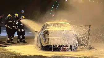 Bolu Dağı Tüneli trafiğini yakan yangın sürücülere zor anlar yaşattı