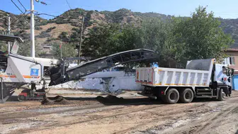 Karabağ Yolu'nda konfor artıyor Genişletme ve sathi kaplama çalışması başladı