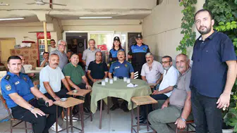Emniyet Müdürü mahallede Esnafla sohbet etti, talepleri dinledi