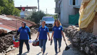 Bozdoğan'da evlere hasta yatağı ve bakım hizmeti