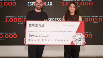 Espressolab uygulamasında 1 milyonuncu kullanıcıya ömür boyu bedava kahve