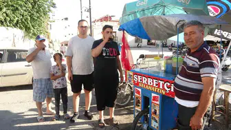 Kilis sıcağında meyan şerbeti kapış kapış gidiyor