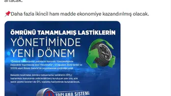 Eski lastiklerin çöpe gitme devri bitiyor