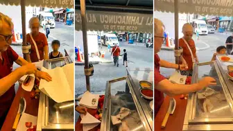 Çocuğuna 2 lahmacun almak isteyen anneye kaba davranış