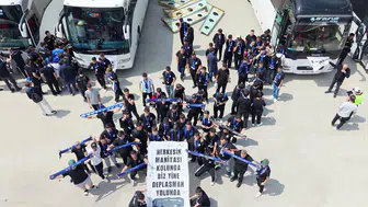 Erzurumspor taraftarı Diyarbakır yolunda