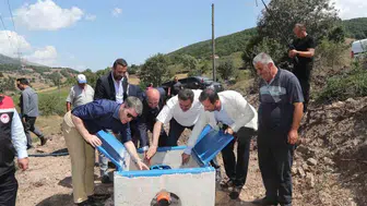 Amasya Direkli köyünde tarım arazileri modern sulamaya kavuştu