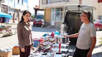 Kıbrıscık'ın yeni kaymakamı pazar tezgahlarını tek tek gezdi